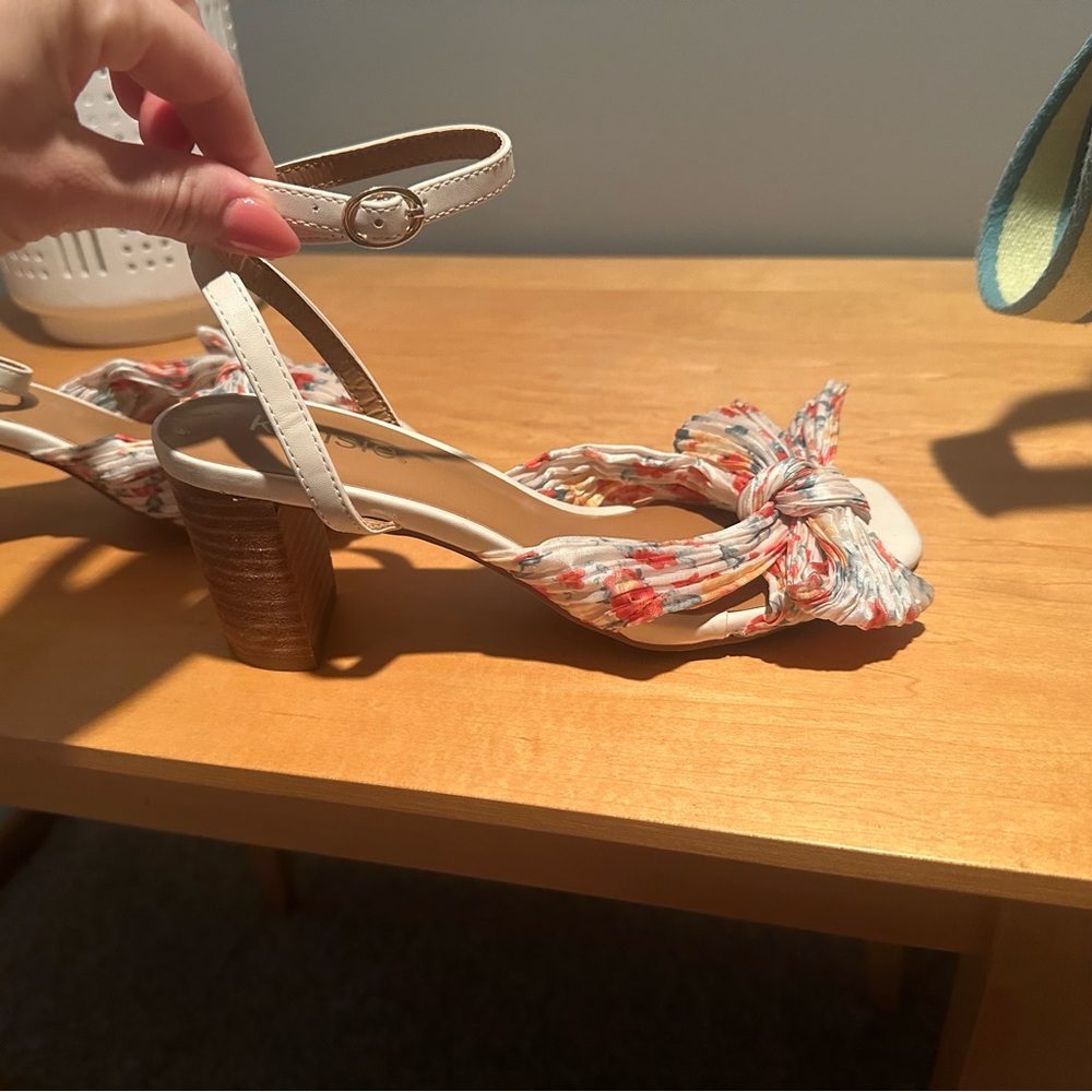 Kensie Cream and Colorful Knotted Heels